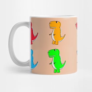 Cute Dino Drawing Pattern Mug